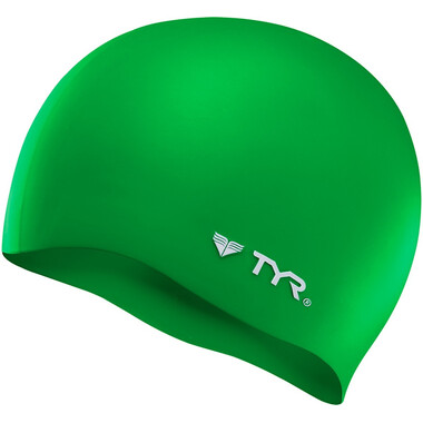 TYR SILICONE NO WRINKLE Swimming Caps Green 0